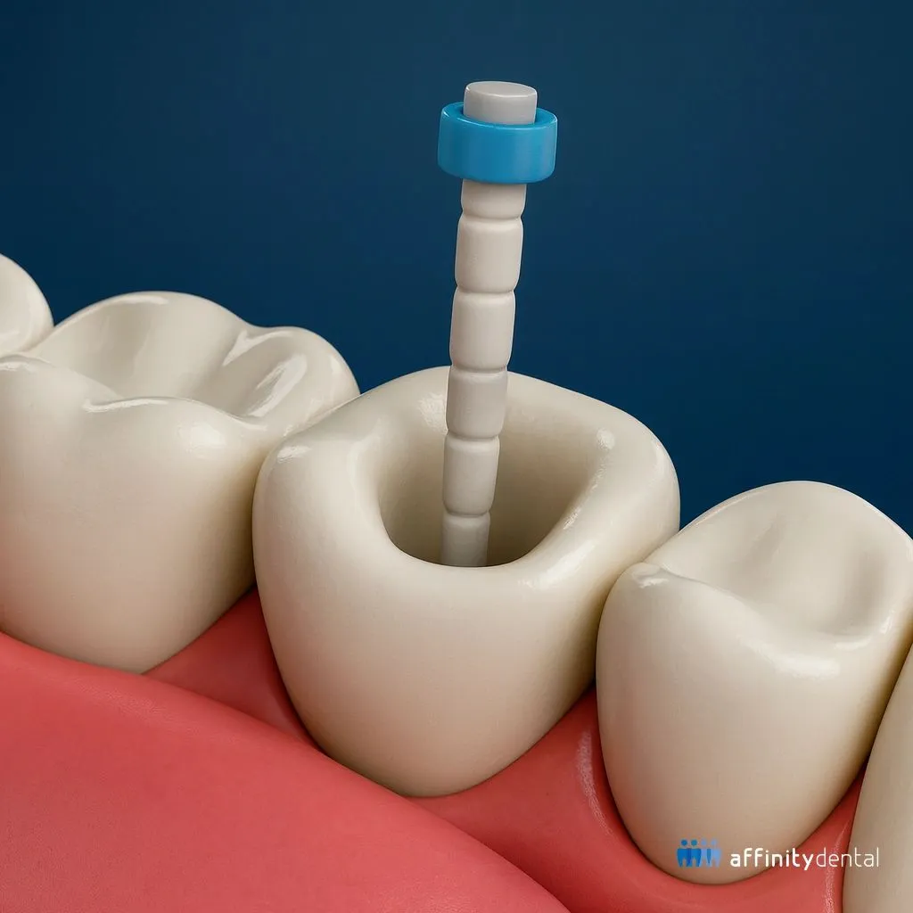 Clinician carrying out post and core at Aurum Dental Clinic